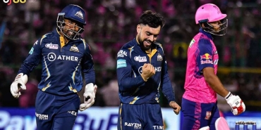 Gujarat thrash Rajasthan to go top of the points table