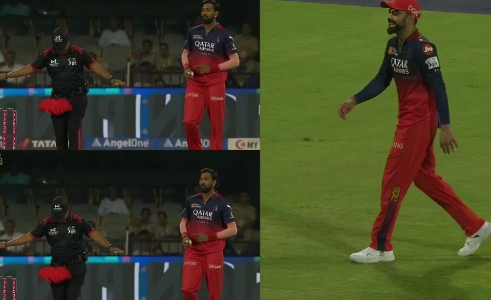 RCB vs RR : A Wild Moment in the Middle