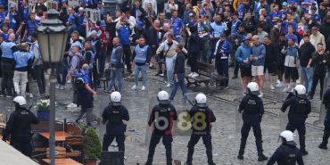 Fans Fight Before Conference League Final Police Make Arrests