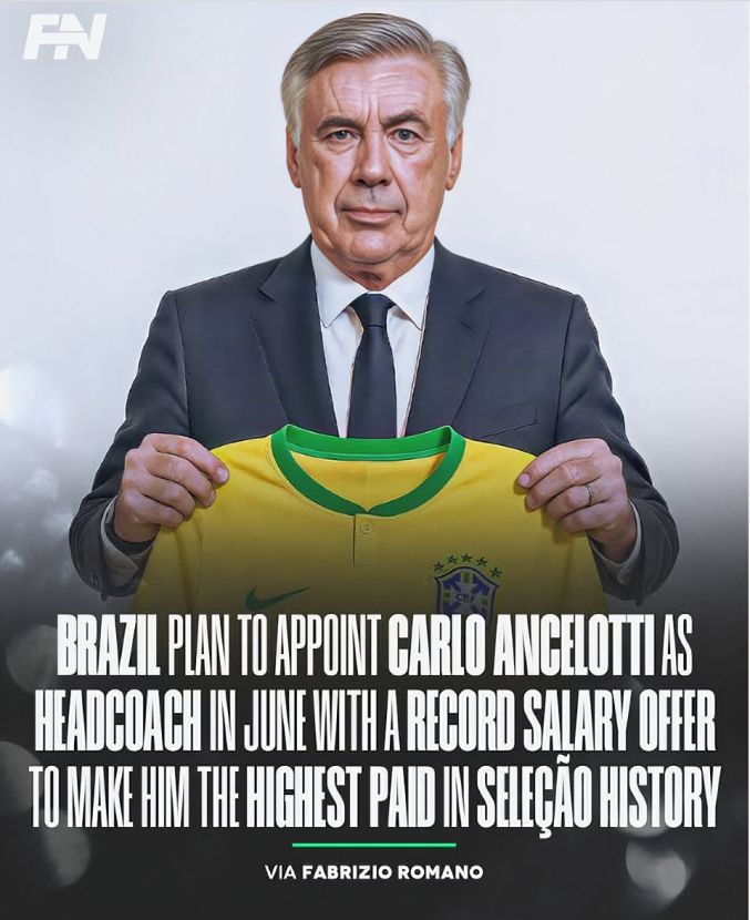 Brazil Appoint Ancelotti as New Head Coach