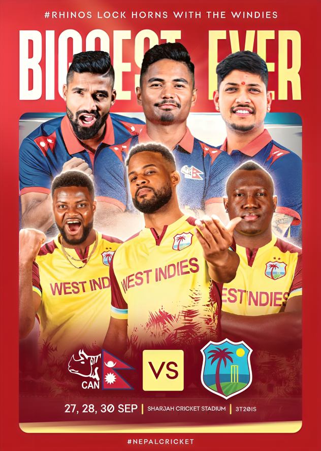 First-Ever T20 Series Between Nepal and West Indies